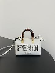 Fendi By The Way Mini  Leather White Size 20x9x12cm - 2