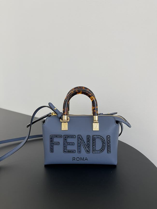 Fendi By The Way Mini  Leather Blue Size 20x9x12cm - 1