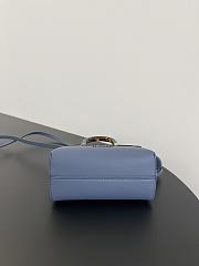 Fendi By The Way Mini  Leather Blue Size 20x9x12cm - 5