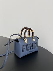 Fendi By The Way Mini  Leather Blue Size 20x9x12cm - 4