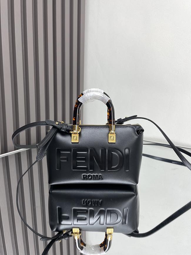 Fendi By The Way Mini  Leather Black Size 20x9x12cm - 1