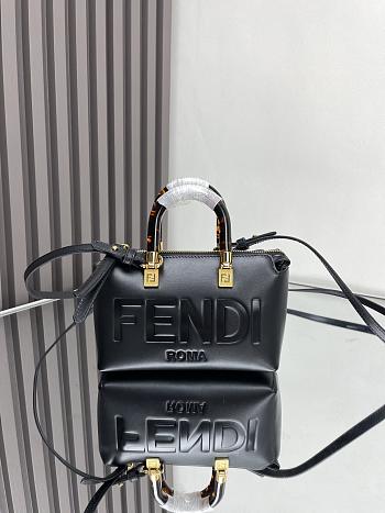 Fendi By The Way Mini  Leather Black Size 20x9x12cm