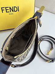 Fendi Denim Bento Bag Size 16x14x11cm - 6