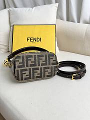 Fendi Denim Bento Bag Size 16x14x11cm - 5
