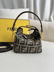 Fendi Denim Bento Bag Size 16x14x11cm - 2