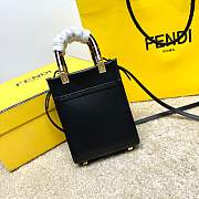 Fendi Mini Black Sunshine Roma Bag Size 13x6x18cm - 4