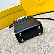 Fendi Mini Black Sunshine Roma Bag Size 13x6x18cm - 5