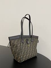 Fendi Origami Medium Brown Bag Size 27x16x27cm - 6