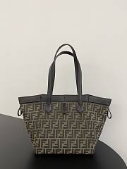 Fendi Origami Medium Brown Bag Size 27x16x27cm - 5