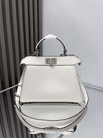 Fendi Peekaboo ISeeU Petite White Bag Size 27x21x11cm