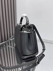 Fendi Peekaboo ISeeU Petite Black Bag Size 27x21x11cm - 4