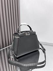 Fendi Peekaboo ISeeU Petite Black Bag Size 27x21x11cm - 3