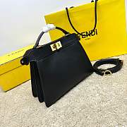 Fendi Peekaboo ISeeU Black Bag Size 27x11x21CM - 4