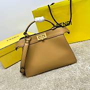 Fendi Peekaboo ISeeU Beige Bag Size 27x11x21CM - 4