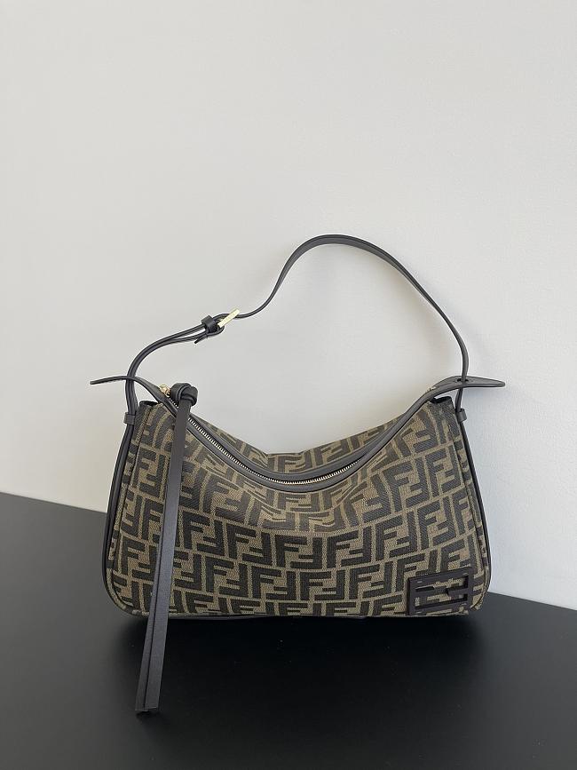 Fendi Simply Brown FF Jacquard Size 34x4x20CM - 1