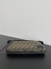 Fendi Simply Brown FF Jacquard Size 34x4x20CM - 5