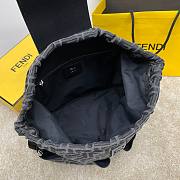 Fendi Strike Large Black Backpack Size 46x25x40CM - 5