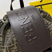 Fendi Strike Large Brown Backpack Size 46x25x40CM - 4