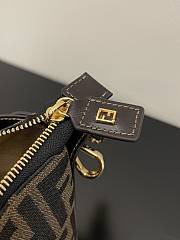 Fendi Zucca Jacquard Brown Size 15x3x12CM - 5