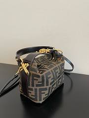 Fendi Zucca Jacquard Brown Size 15x3x12CM - 4