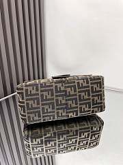 Fendi Zucca Mamma Baguette Silver Bag Size 29x10x21cm - 4