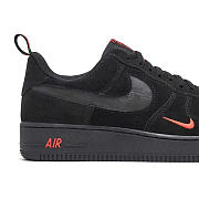 Nike Air Force 1 07 LV8 Reflective Swoosh Black Crimson DZ4514-001 - 2