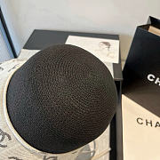 Chanel Straw Black Hat - 4