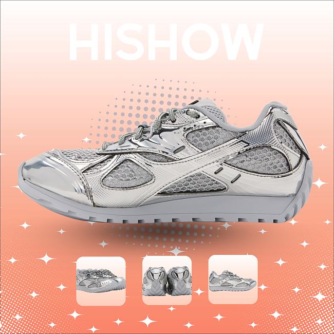 Bottega Veneta Orbit Silver Grey - 1