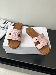 Celine Logo Stitched Leather Slippers 0055-03 - 2