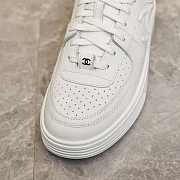Chanel CC Logo White Low Top Sneakers - 6