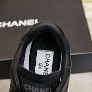 Chanel CC Logo Black Low Top Sneakers - 5