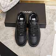 Chanel CC Logo Black Low Top Sneakers - 2