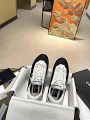 Chanel Black Suede Logo Sneakers - 3