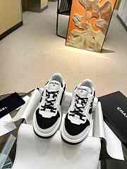 Chanel White Suede Logo Sneakers - 5