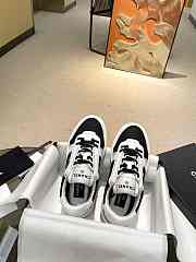 Chanel White Suede Logo Sneakers - 4