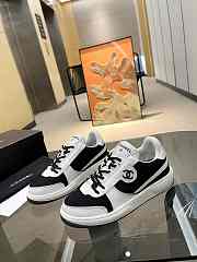 Chanel White Suede Logo Sneakers - 2