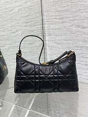 Dior 30 Montaigne Cigale Bag Black Size 24x14x6CM - 5