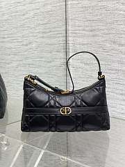 Dior 30 Montaigne Cigale Bag Black Size 24x14x6CM - 4