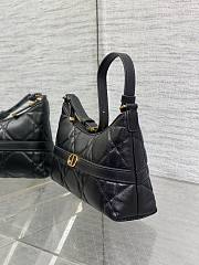 Dior 30 Montaigne Cigale Bag Black Size 24x14x6CM - 2