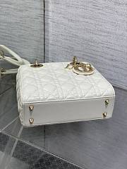 Dior Lady White Bag D0217 Size 20x16x8CM - 2