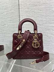Dior Lady Red Bag D0217 Size 20x16x8CM - 2