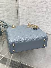 Dior Lady Blue Bag D0217 Size 20x16x8CM - 3