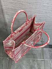 Dior Book Red Tote Medium Toile de Jouy 36x27x16CM - 2