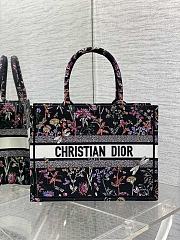 Dior Book Black Tote Medium Toile de Jouy 36x27x16CM - 4