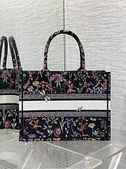 Dior Book Black Tote Medium Toile de Jouy 36x27x16CM - 2
