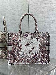 Dior Book Brown Tote Medium Toile de Jouy 36x27x16CM - 6