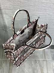 Dior Book Brown Tote Medium Toile de Jouy 36x27x16CM - 4