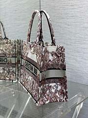 Dior Book Brown Tote Medium Toile de Jouy 36x27x16CM - 3