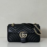 Gucci GG Marmont Shoulder Black Bag 26x15x7CM - 1