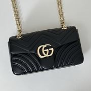 Gucci GG Marmont Shoulder Black Bag 26x15x7CM - 4
